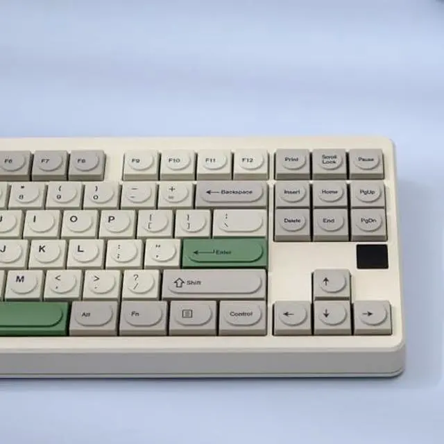 Alt view image 2 of 5 - Pusakoa Doys Color Retro Low Profile Keycaps, 137 Keys Custom PBT Dye Sublimation Keycaps for Cherry Gateron MX Switches Mechanical Gaming Keyboards