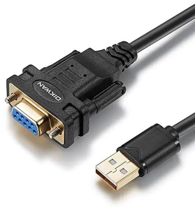 Alt view image 5 of 5 - OIKWAN USB to RS232 DB9 Serial Cable Male Converter Adapter and 6ft USB 2.0 to Female DB9 Serial Cable for Windows 11,10, 8, 7, Vista, XP, 2000, Linux and Mac OS