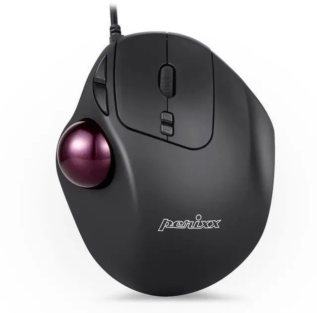 Main image of Perixx Perimice-517 Wired Trackball USB Mouse, 7 Button Design, Build-in 1.34 Inch Trackball with Pointing Feature