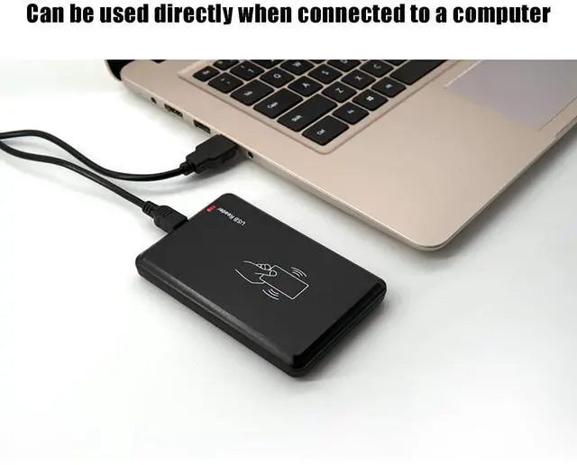 Alt view image 5 of 5 - Riversmerge ID RFID Reader for TK4100/EM4100/EM4200 Card USB Keyboard Emulation Compatible with Windows/Android/Liunx System + 5pcs Card