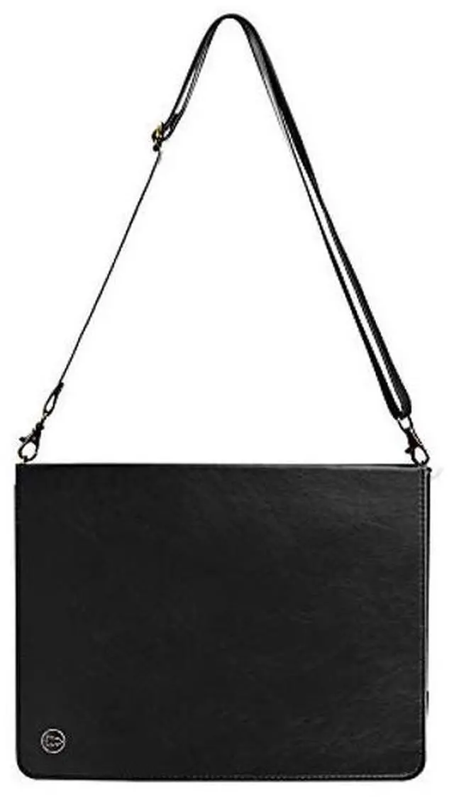 Alt view image 2 of 5 - Handbag Case for iPad Mini 7 2024 8.3" / Mini 6 2021, Techcircle Folio Stand PU Leather Crossbody iPad Mini Cover with Hand Strap+Shoulder Strap, Multi-Card Slots Envelope Pocket Wallet Case, Black