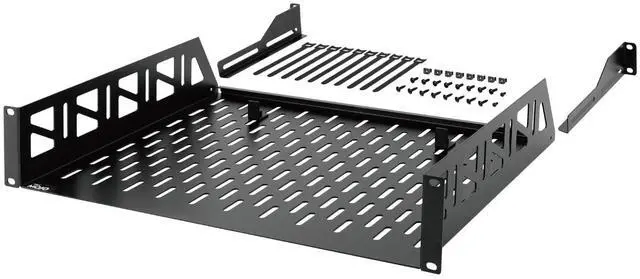 Main image of Tecmojo 2U Rack Shelf,19 inch Server Rack Shelf 14 inch Depth,Weight Capacity 110Lbs/50kg,Rack Mount Shelf for 19" Network Racks & Cabinets,with Complete Accessories