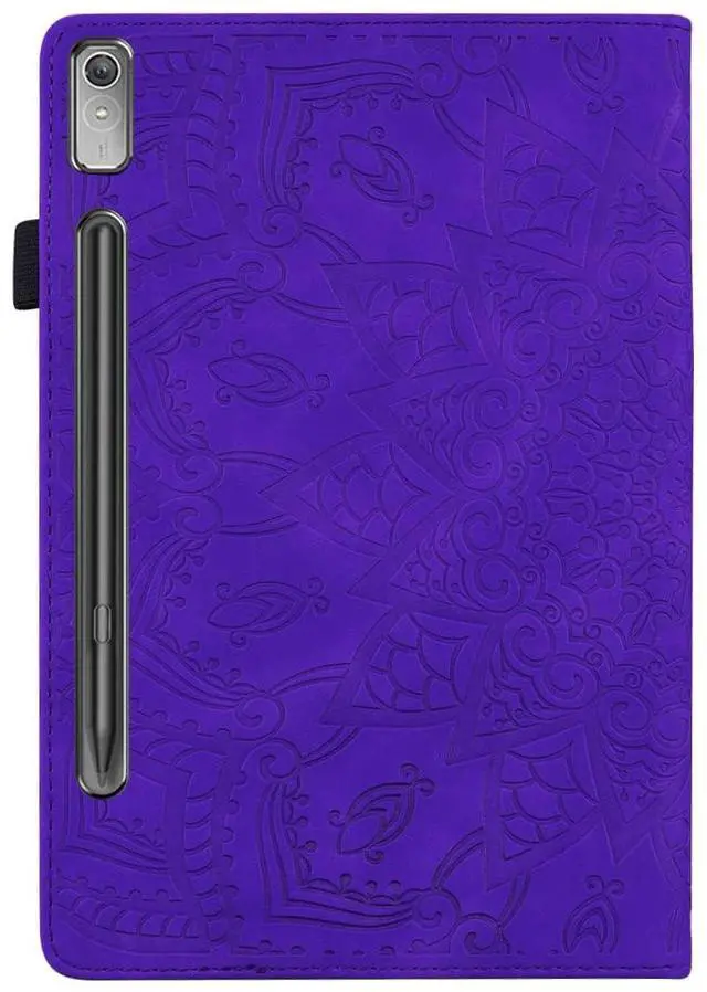 Alt view image 2 of 5 - TIPOYOROO Case for Samsung Galaxy Tab S10 Plus 2024 (X820/SM-X826B)/S9 Plus (X810/X816) /S9 FE+(X610/X616) 12.4 Inch 2023 PU Leather Folio Cover Multi-Angle Viewing Auto Sleep/Wake Function- Purple