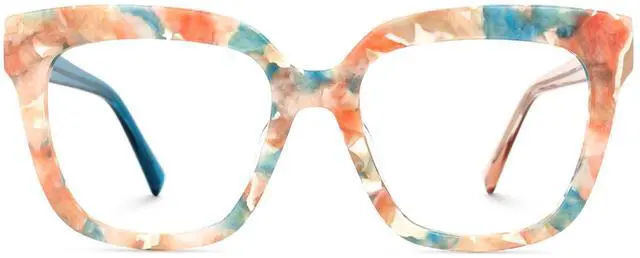 Main image of Zeelool Blue Light Blocking Glasses for Woman, Fashion Glasses Frame Eyeglasses with Non-prescription Clear Lenses and Spring Hinge Nina ZJGA716969-10B