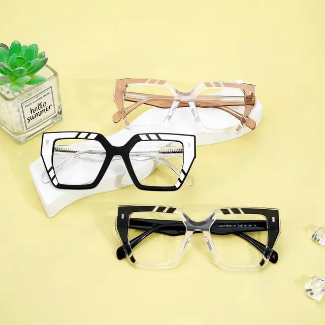 Alt view image 2 of 5 - Zeelool Classic Square Blue Light Blocking Glasses for Women ZJGA150591-01 Black-crystal