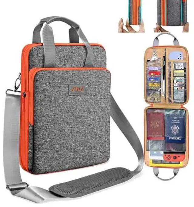 Main image of ZINZ Slim & Expandable Case 12.9 13 inch Travel Laptop Shoulder Bag for MacBook Air 13" M3/M2/M1, MacBook Pro 13" M2/M1, iPad Pro 12.9"/13"/11", iPad Air 13",L01G05