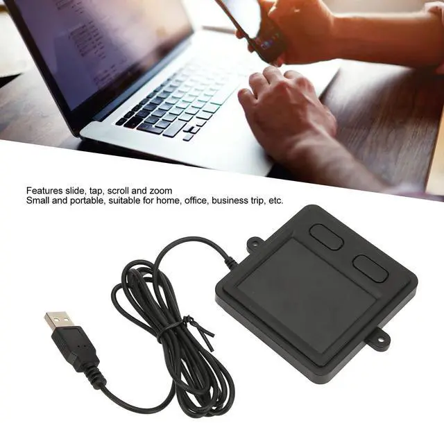 Alt view image 3 of 5 - Wired Trackpad for Windows, TP-03 USB Touch Pad Rechargeable Pad for Industrial Equipment Business Office.