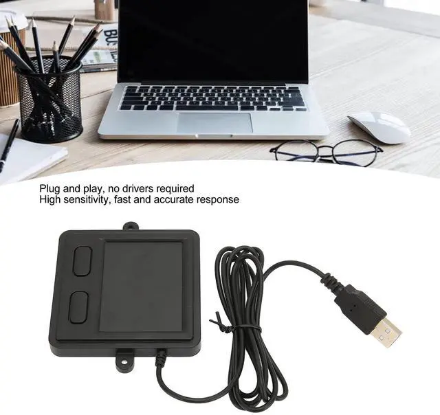 Alt view image 4 of 5 - Wired Trackpad for Windows, TP-03 USB Touch Pad Rechargeable Pad for Industrial Equipment Business Office.