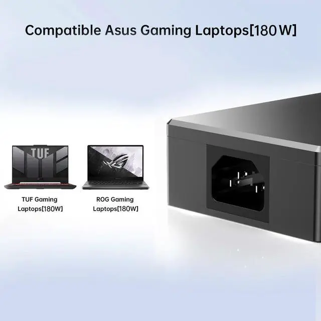 Alt view image 3 of 5 - 180W Zephyrus Charger Fit for ASUS ROG Zephyrus G14 GA401 G15 GA502,20V 9A ASUS AC Adapter Compatible with TUF A15,A17, Zephyrus M16, ROG Strix Scar II, ROG Strix Hero II(ADP-180TB H)