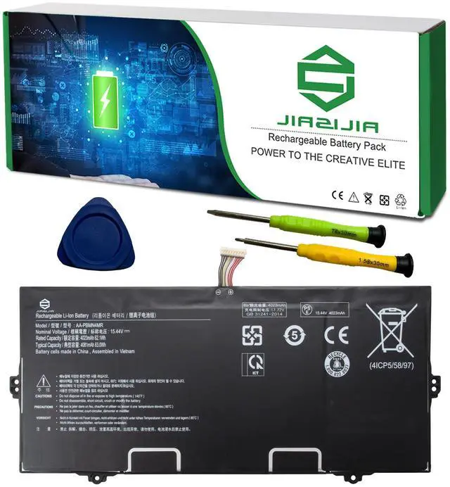 Main image of JIAZIJIA AA-PBMN4MR Laptop Battery Replacement for Samsung Galaxy Book Pro 360 NP930XDB NP935XDB NP930XED Series Notebook Black 15.44V 63.0Wh 4081mAh