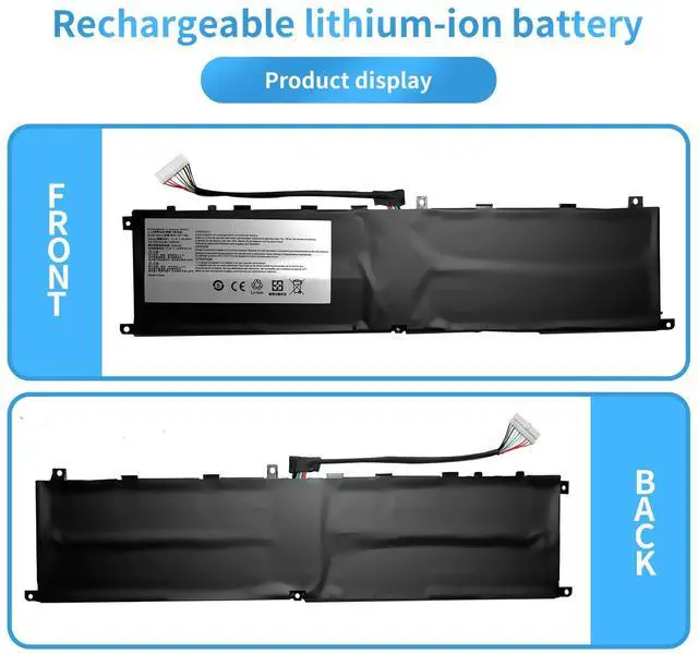 Alt view image 5 of 5 - BTY-M6L Laptop Battery Replacement for MSI GS65 Stealth Thin 8RF 8RE 9RE PS42 8RB P65 Creator 8RD 8RE MS-16Q2 MS-16Q3 PS63 Modern 8RC GS75 8SG Series(15.2V 5380mAh 80.25Wh)