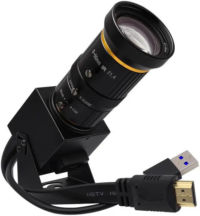 Main image of SVPRO HDMI USB Camera 4K 60fps USB3.0 Streaming Webcam with Zoom 5-50mm Telephoto Lens,10X Optical Zoom Industrial Microscope Camera H.264 Video Camera for Computer,Raspberry Pi,Monitor