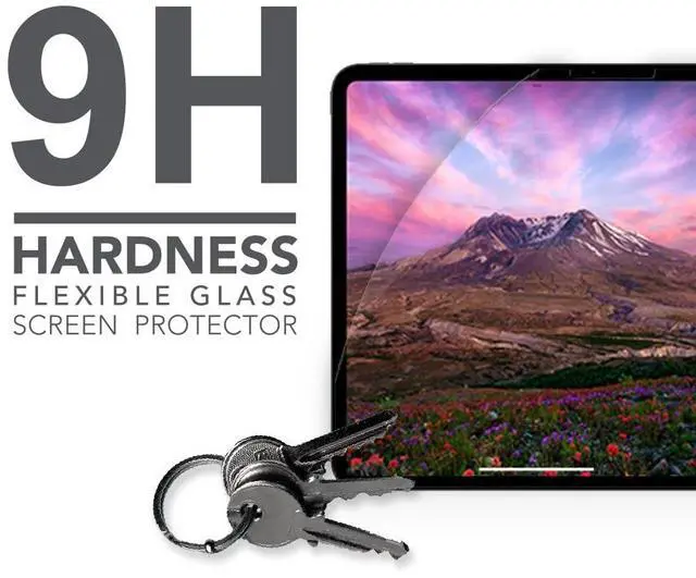 Alt view image 4 of 5 - ARMOR Flexible Glass Screen Protector for iPad Pro 13" (2024,M4), 9H with HD