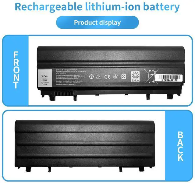 Alt view image 5 of 5 - Hubei VVONF N5YH9 0M7T5F 0K8HC 1N9C0 7W6K0 VV0NF F49WX NVWGM CXF66 WGCW6 Laptop Battery Replacement for Dell Latitude E5440 E5540 Series(11.1V 97Wh)