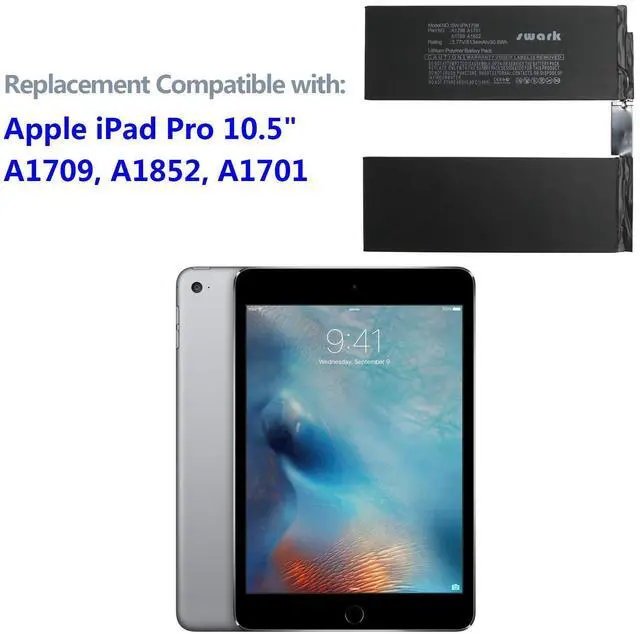 Alt view image 4 of 4 - SWARK Replacement A1798 Battery Compatible with iPad Pro 10.5", A1709, A1852, A1701, MQDT2LL/A, PHH2LL/A, MQF22LL/A+ Tools