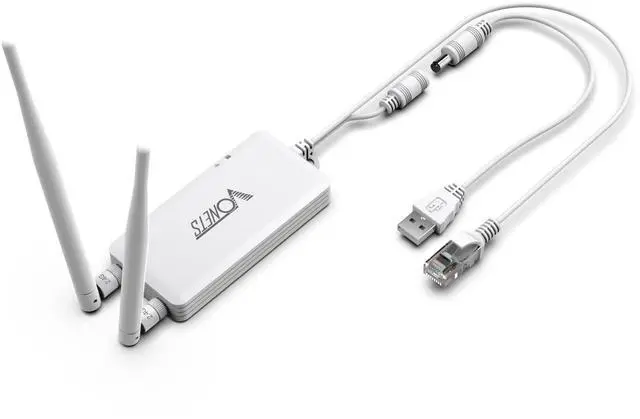 Main image of Vonets VAP11S Mini Repeater/Wireless Bridge Ethernet/WiFi Router 2.4GHz Industrial with 2 RJ45 Ethernet Ports and 2 External Antennas, Great Partner for Electronic Scale, PLC, DVR