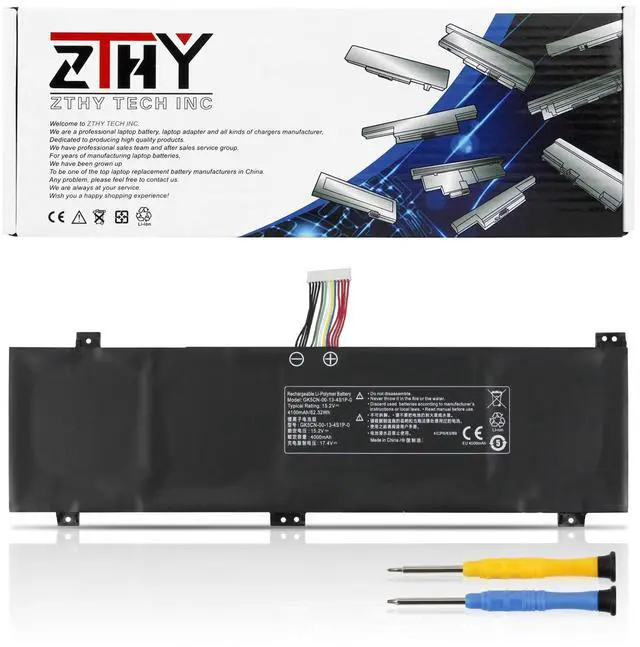 Main image of GK5CN-00-13-4S1P-0 62.32Wh 15.2V Battery Replacement for Medion Erazer X6805 Maingear Vector 15 Schenker XMG Neo 15 Core 17 Comet Lake Getac Tongfang GK5CQ7Z GK5CN6Z GK5CN5Z GK5CN4Z GK6Z5CN GK7CN6S