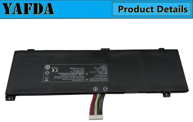 Alt view image 5 of 5 - Yafda GK5CN-00-13-4S1P-0 Laptop Battery Replacement for Medion Erazer X6805 Maingear Vector 15 Schenker XMG Neo 15 Core 17 Comet Lake Getac Tongfang GK5CQ7Z GK5CN6Z GK5CN5Z GK5CN4Z GK6Z5CN GK7CN6S