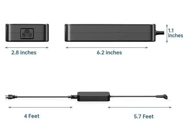Alt view image 5 of 5 - 120W AC Charger Fit for Asus ROG GL552VW GL552V GL551J GL551JW Laptop ASUS AC Adapter PA-1121-28 19v 6.32a Power Supply