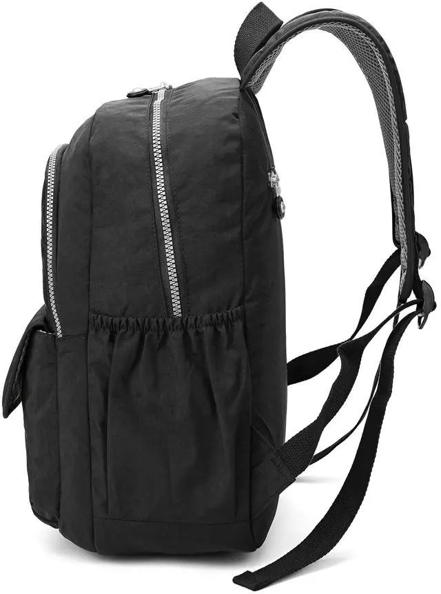 Alt view image 3 of 5 - Vendra Moka Compact Hiking Nylon Waterproof Laptop Backpack Purse for Women and Men, Small Lightweight Travel Casual Outdoor Dayback