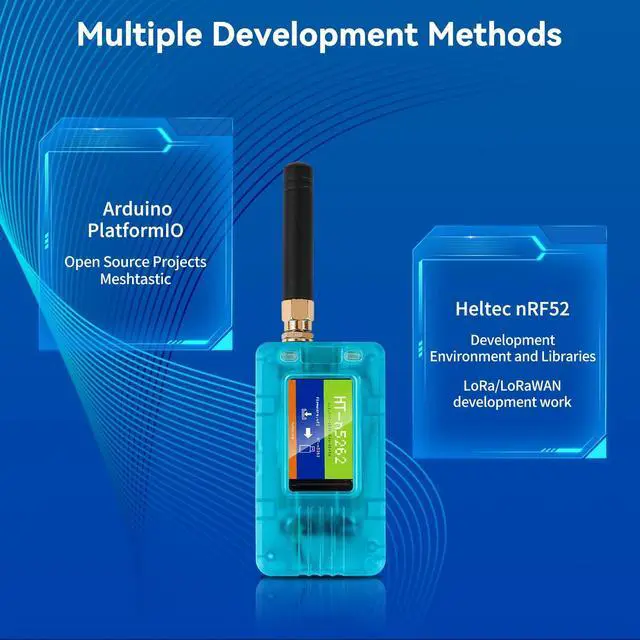 Alt view image 3 of 5 - YELUFT Mesh Node T114 with Protective Case Set, nRF52840 MCU SX1262 LoRa Chip, Supports 915MHz LoRa Bluetooth 5.0, 1.14-inch TFT-LCD Display Compatible with Meshtastic Arduino
