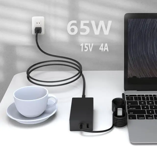 Alt view image 5 of 5 - 65W Charger Fit for Microsoft Surface Pro 6 5 4 X Laptop Adapter Power