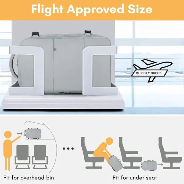 Alt view image 3 of 5 - Taygeer Carry On Backpack for Men Women, Travel Backpack with USB Charging Port & Shoe Pouch, Laptop Mochila 17.3inch Flight Approved, College Teacher Tote Bag for Business Travel, Grey