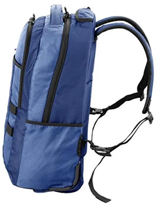 Alt view image 2 of 5 - Victorinox VX Sport Wheeled Cadet Backpack With Pass Thru Sleeve, Blue, 20.9-inch