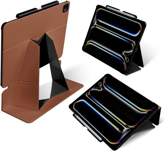 Main image of MOFT Folio Case for iPad Air 13-inch M3/M2 (2025/2024) - Silm Stand Protective Case with Detachable Pencil Holder, Multi-Angle Viewing, MOVAS Leather Cover, Auto Sleep/Wake, Sienna Brown