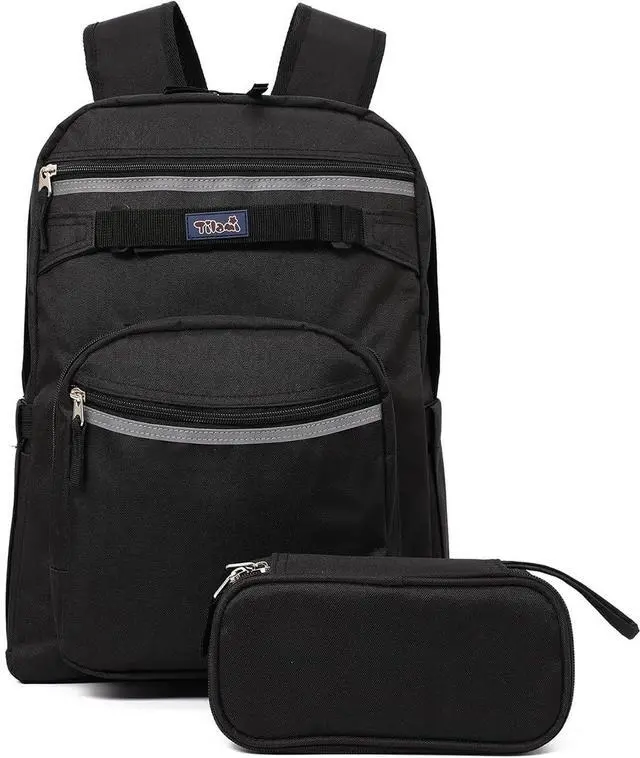 Main image of Tilami Basic Backpack for Travel, 15 inch Laptop Bag, 20L Water Resistant Bookbag,Black