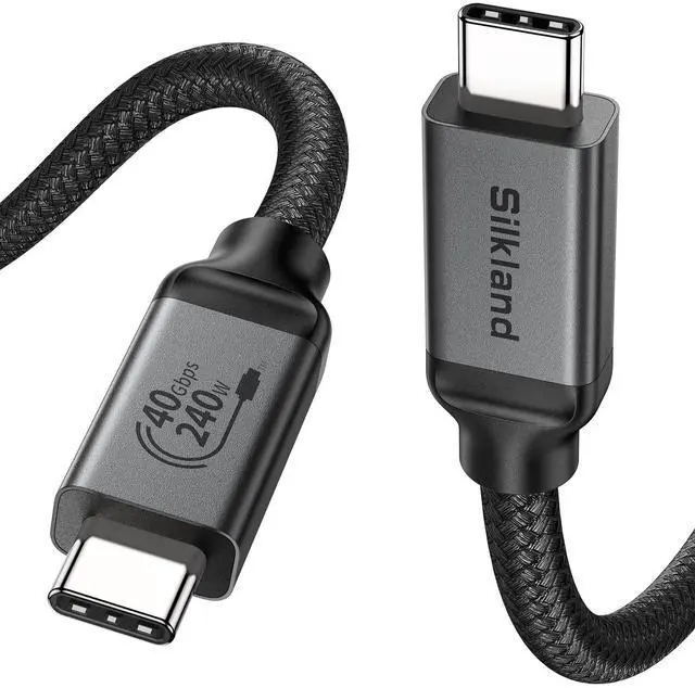Main image of Silkland USB 4 Cable for Long Thunderbolt 4 Cable 10FT, 40Gbps/8K Display/240W Charging, USB C Thunderbolt 3 Cable 3M, USB C Monitor Cable Compatible for MacBook, Dock, iPhone 16/15, ARZOPA, KYY, SSD