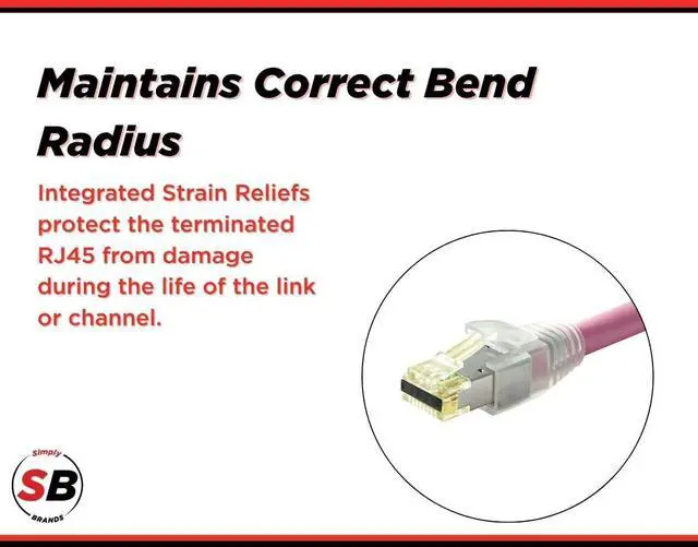 Alt view image 5 of 5 - Simply45 8.5mm Strain Reliefs Shielded External Ground for Pass-Through and Standard RJ45-100-Pieces, Clear Tint, Resealable Bag - S45-B003