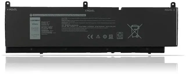 Main image of PKWVM Laptop Battery Replacement for Dell Precision 550 7560 7750 7760 Mobile Workstation P44E P93F P44E001 P44E002 P93F001 P93F002 New Battery for C903V CR72X 17C06 0CR72X 0447VR 068N03 11.4V/95Wh