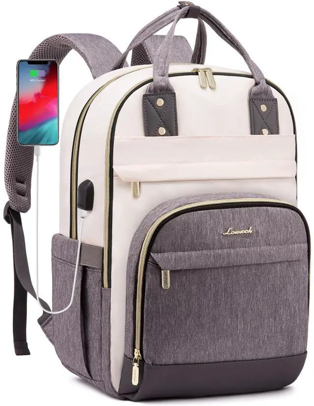 Main image of LOVEVOOK Laptop Backpack Women,Large Capacity 18.4 inch Laptop Bag Travel Backpack for Women,Computer Work College Teacher Backpacks with USB Port,Waterproof Personal Item Backpack Casual Daypack