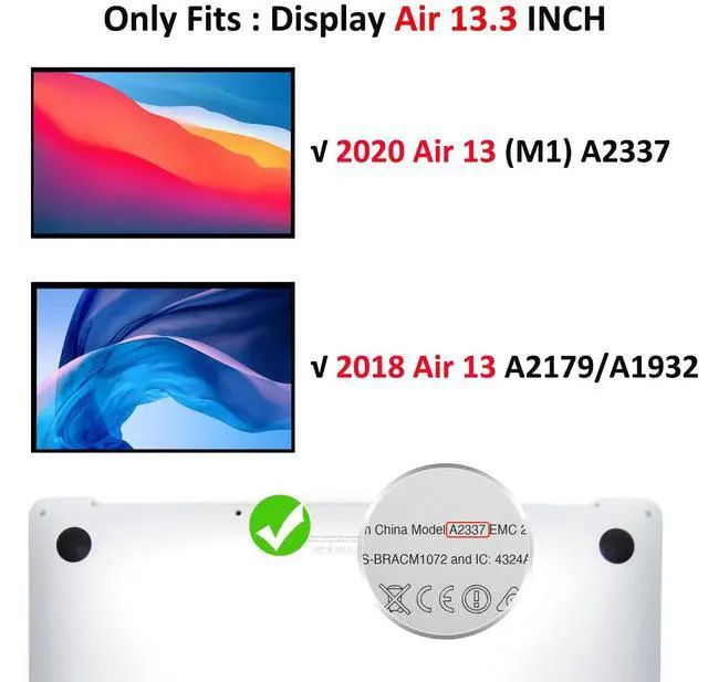 Alt view image 2 of 5 - HXCASEAC Case Compatible with MacBook Air 13 inch Case 2020 2018 with Foldable Stand, Anti-Scratching Protective Hard Shell Cover for A2337, A2179, A1932 Fabric, Purple