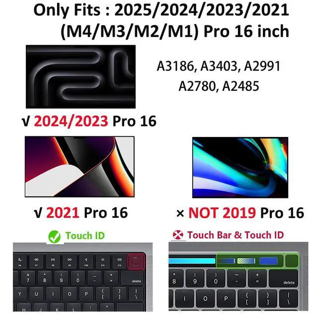Alt view image 2 of 5 - HXCASEAC Case Compatible with MacBook Pro 16 inch Case 2024 2023 2022 2021 with Foldable Stand, Anti-Scratching Protective Cover (M4 M3 M2 M1) A3186, A3403, A2991, A2780, A2485 PU Leather, Pink