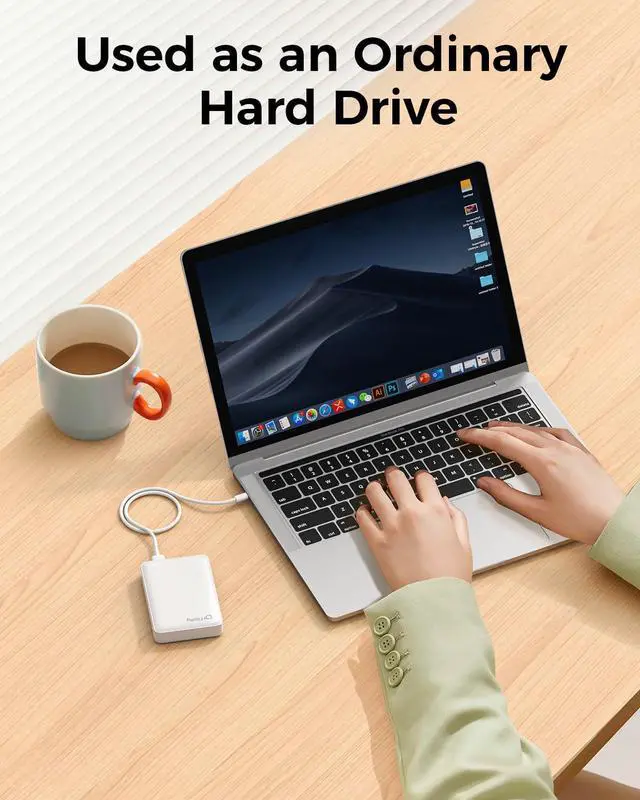 Alt view image 3 of 5 - NEWQ Hard Drive for Phone & Computer: USB Flash Storage Device Photo Memory Stick for iPhone, iPad, MacBook Compatible with Apple iOS & Android Cellphone Backup Pictures, Videos, Etc (2, TB)