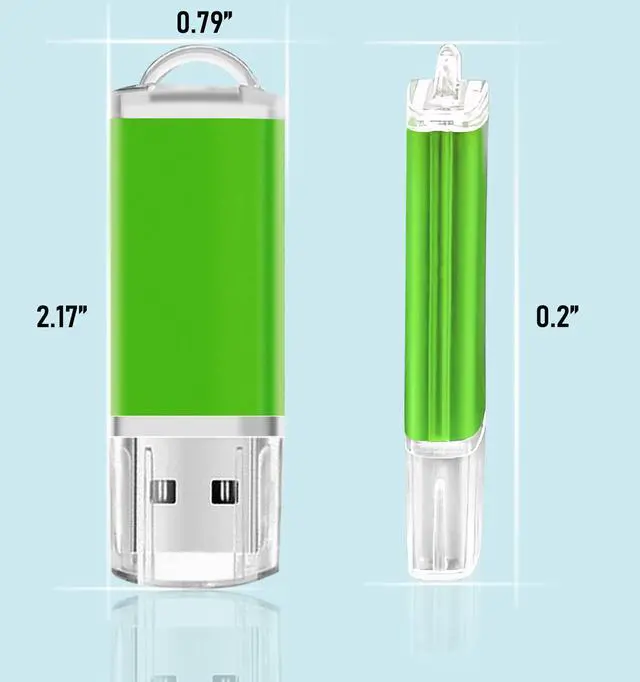 Alt view image 5 of 5 - USB Thumb Drive 4GB Flash Drive 20 Pack Nicepicten FAT32 Zip Drive USB 2.0 Flash Drives Jump Drive Multipack Memory Stick Pendrive for Events Office Shared Data Storage, Green 20PCS 4GB
