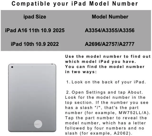 Alt view image 2 of 5 - LENRICH Keyboard case for iPad 11th A16 2025&10th Generation 10.9 inch 2022, Multi Touchpad 360 Swivel Light Thin Cover Backlight 10&11 Gen