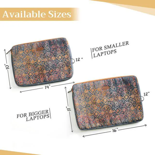 Alt view image 3 of 5 - Maison d'Hermine Laptop Sleeve upto 15.6 inch Stain and water repellent Cotton canvas - Imperfection