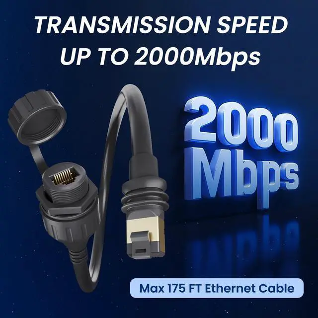 Alt view image 5 of 5 - BarBaren for Starlink Gen 3/Mini Ethernet Adapter, Starlink Gen 3/Mini Cable SPX to RJ45 Adapter Connector for V3 (Rev.4) Dishy and Router Waterproof-1 Pack