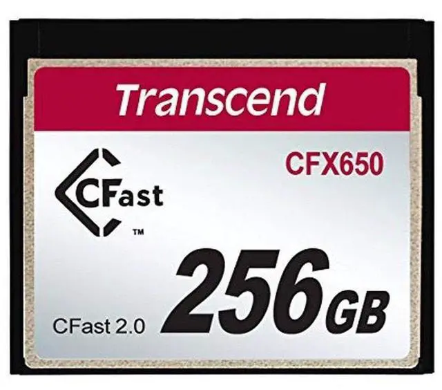Alt view image 4 of 4 - Transcend 256GB CFX650, CFast 2.0, Up to 510 MB/s, SLC Mode, Full HD and 4K Video Recording, Perfect for Blackmagic URSA Mini and Canon EOS 1DX Mark II, XC10 - TS256GCFX650