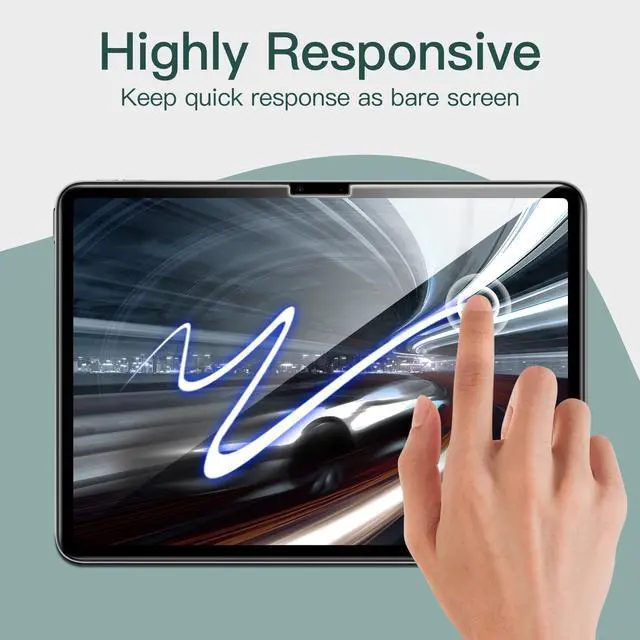 Alt view image 4 of 5 - JETech iPad Air 13-inch M3/M2 (2025/2024) Rotating Case and Privacy Screen Protector Bundle