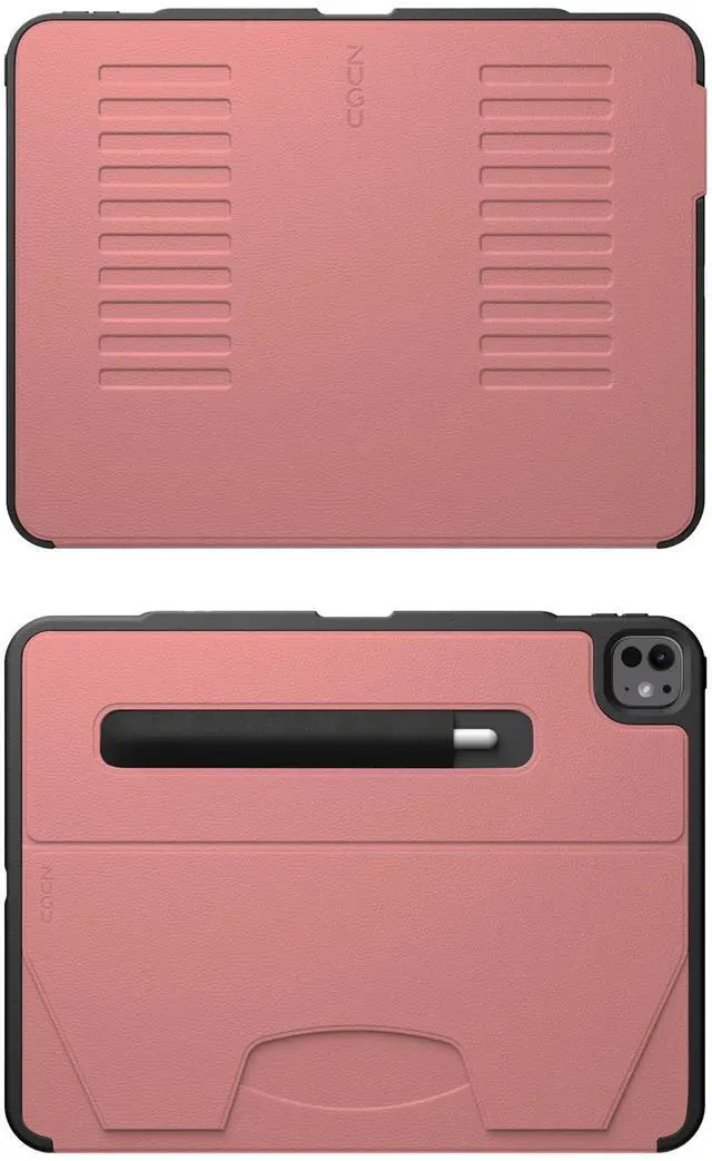 Alt view image 4 of 5 - Zugu Case for iPad Pro 13 (M4) 2024, Slim Protective Cover with Apple Pencil Holder, Auto Wake/Sleep, Multiple Viewing Angles, iPad Pro 13 Inch Cover, Phone Protectors, Desert Rose