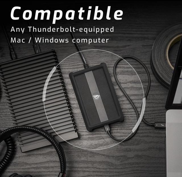 Alt view image 5 of 5 - OWC Thunderbolt 3 10G Ethernet Adapter, for High-Speed Network Connections, RJ45 Port Supports 10Gb/s, 5Gb/s, 2.5Gb/s, 1Gb/s and 100Mb/s Base-T, Compatible with Thunderbolt 3 or 4 Ports