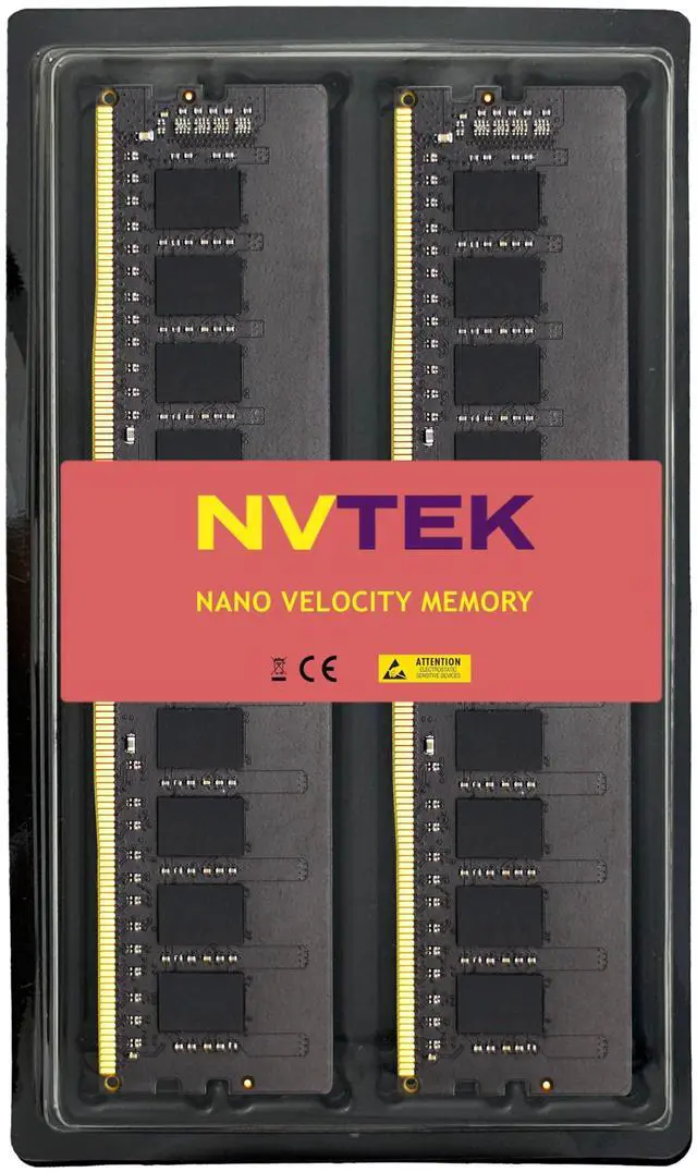 Alt view image 3 of 5 - NVTEK 128GB (4X32GB) DDR4 3200MHZ PC4-25600 UDIMM 2Rx8 1.2V CL22 288-PIN Non-ECC Unbuffered Desktop PC Computer Memory KIT