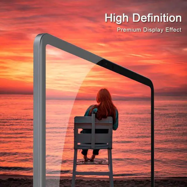 Alt view image 4 of 5 - PERFECTSIGHT Medical-Grade Screen Protector Compatible with iPad Pro 12.9 6th/5th/4th/3th Gen (2022/2021/2020/2018), [HD Clear Eye Protection] Anti Blue Light Filter 6 Radiations Tempered Glass