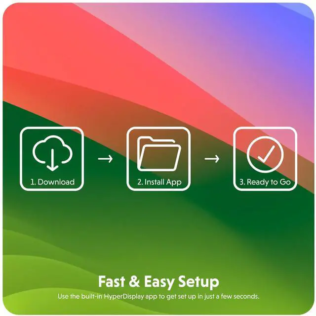 Alt view image 5 of 5 - HyperDrive 4K Dual HDMI USB C Hub M1 MacBook 10in1: Dual 4K HDMI, Gigabit Ethernet, USB-A, USB-C, USB-C 100W Power Delivery, MicroSD/SD, Headphone Jack for MacBook Pro/Air(M1), Windows PC, Chromebook