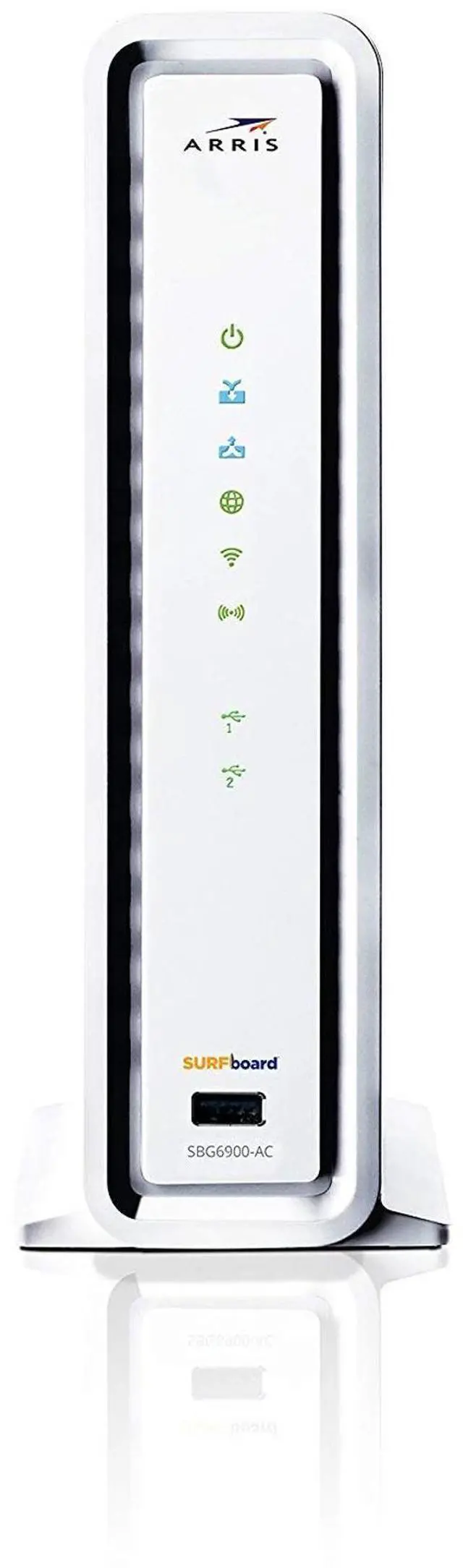 Main image of ARRIS SURFboard SBG6900AC Docsis 3.0 16x4 Cable Modem/ Wi-Fi AC1900 Router - Retail Packaging - White