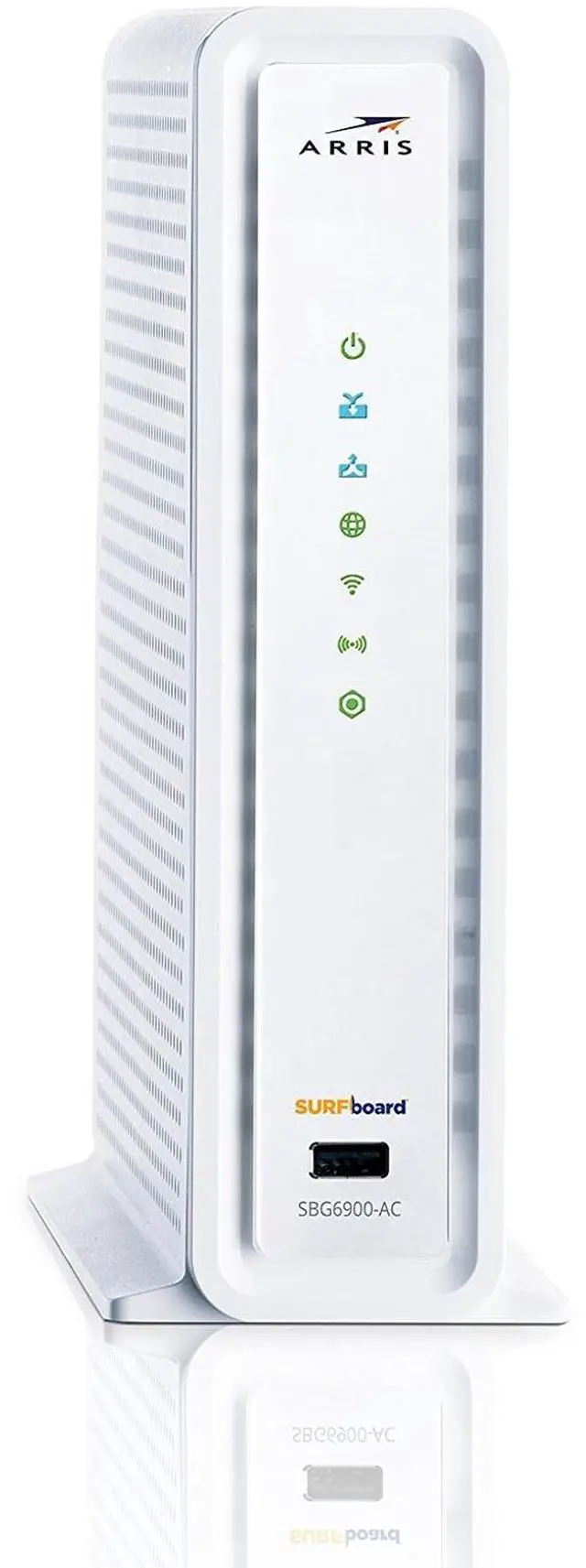 Alt view image 3 of 4 - ARRIS SURFboard SBG6900AC Docsis 3.0 16x4 Cable Modem/ Wi-Fi AC1900 Router - Retail Packaging - White